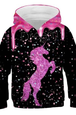 Bluza jednorożec z motywem donut
