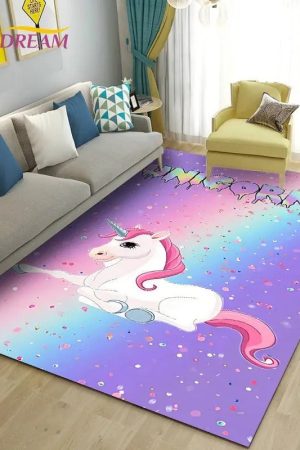 Dywan jednorożec z motywem unicorns