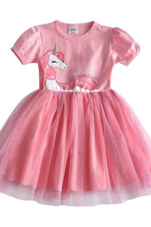 Kombinezon jednorożec kawaii ciemnoróżowy